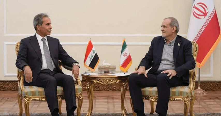 زيدان يبحث مع الرئيس الإيراني تعزيز التعاون الثنائي في المجالين القضائي والقانوني